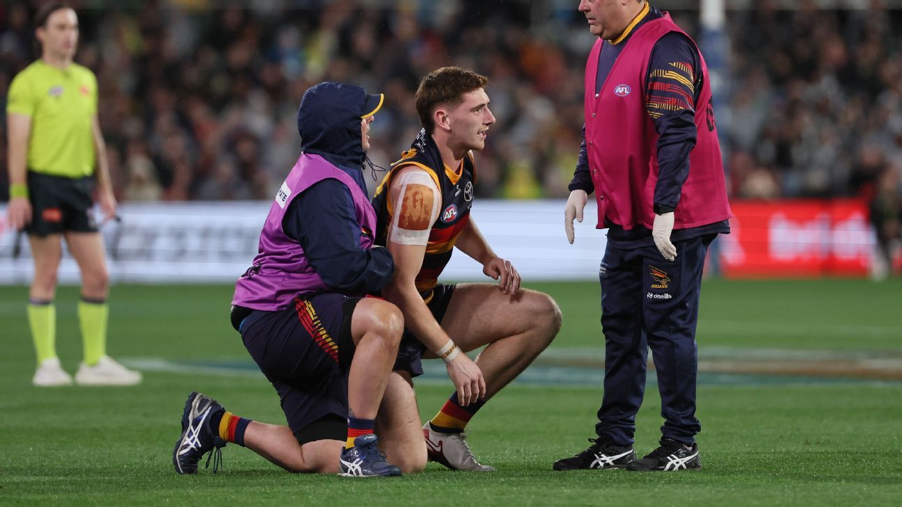 Crows backman breaks leg, out for at least three months