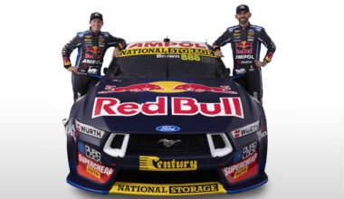 Supercars news: Triple Eight unveils first Red Bull Ford Mustang race livery