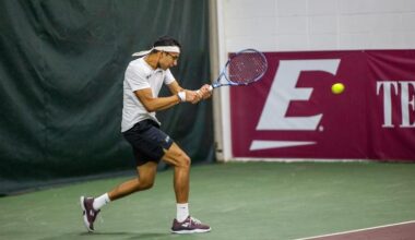 Men’s Tennis Pushes Winning Streak to Four Defeating JMU and Xavier