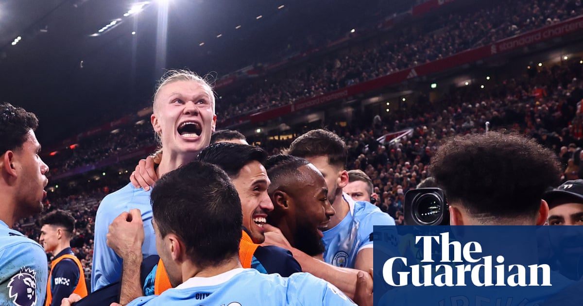 Bedlam at Anfield as City complete comeback to stay in title race – Football Weekly | Premier League