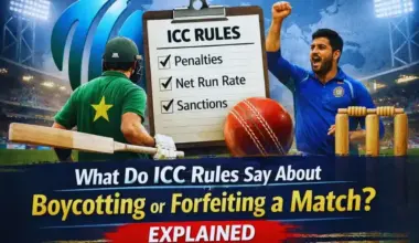 ICC Rules Say About Boycotting or Forfeiting a Match