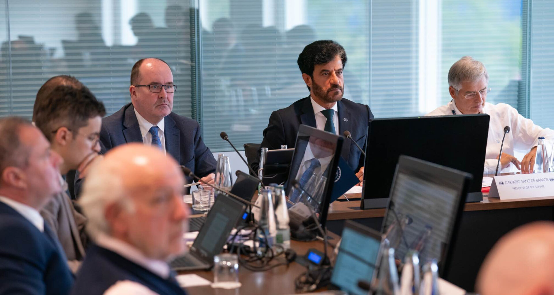 FIA meeting with FIA president Mohammed Ben Sulayem