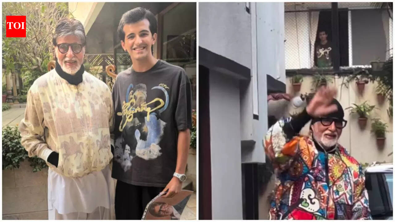Amitabh Bachchan’s neighbour Nirmit Jesrani finally meets Big B after viral Sunday darshan video: 'I was called to Jalsa at 5 pm' | Hindi Movie News