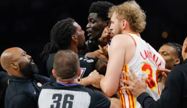 Naz Reid, Mouhamed Gueye tossed after altercation late in game