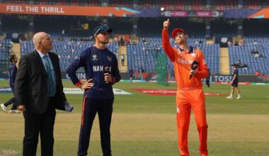 Netherlands bring in Klaassen and van der Gugten and field; Myburgh debuts for Namibia