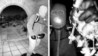 FBI releases video of masked intruder tampering with camera at her home