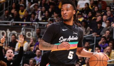 Spurs' Stephon Castle ruled out vs. Lakers with pelvic contusion