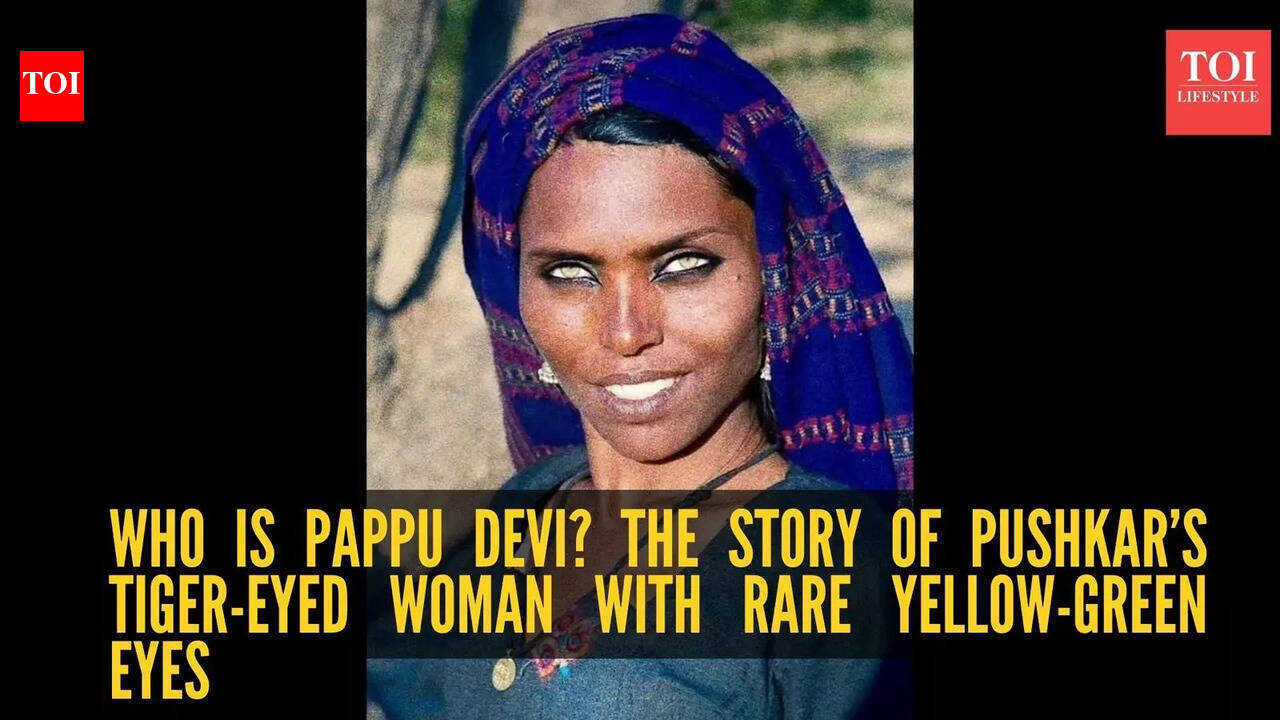 Who is Pappu Devi? The story of Pushkar’s tiger-eyed woman with rare yellow-green eyes |