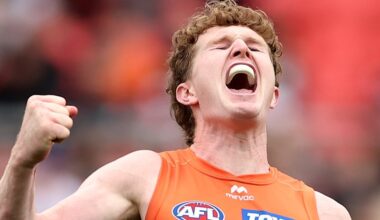 GWS Giants star Tom Green goes down with suspected ACL