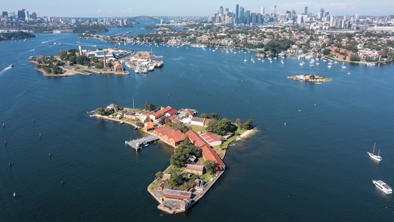 Spectacle Island on Sydney Harbour on the market