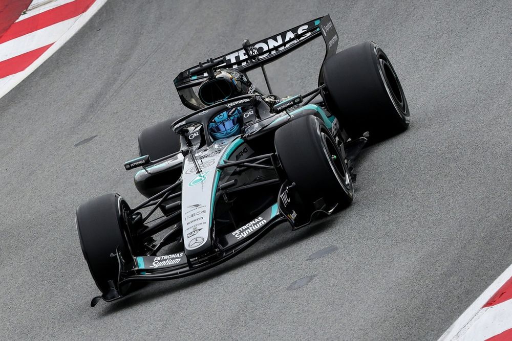Mercedes impressed during its initial ‘shakedown’ running at Barcelona