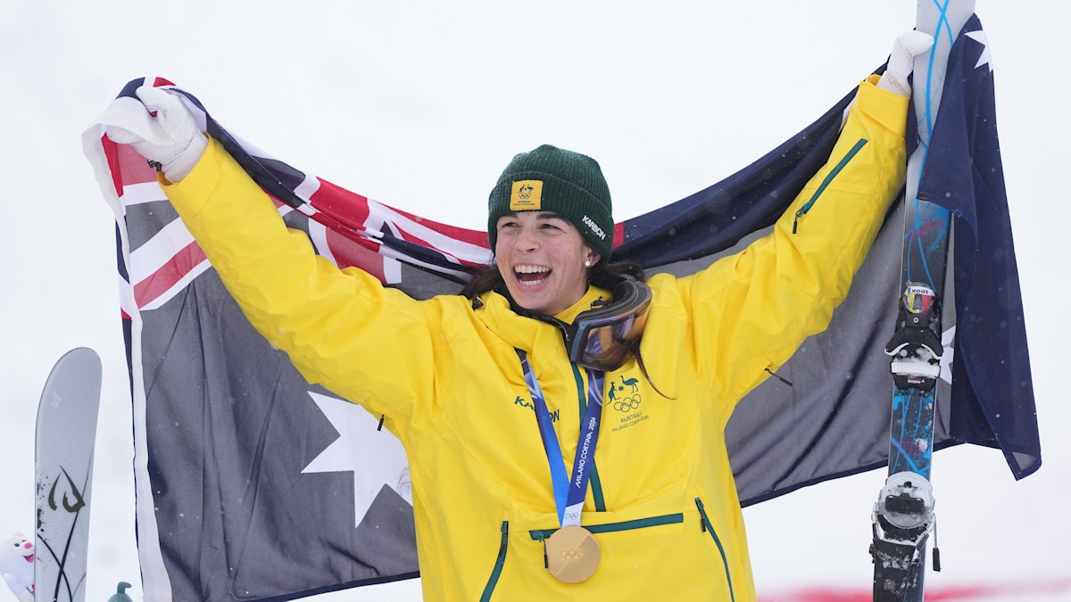 Winter Olympics 2026 | Jakara Anthony wins gold; dual moguls skiing; Milano Cortina