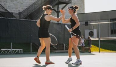 Women's tennis topples St. Scholastica for first win of season