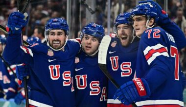 Grades, questions from Team USA's Olympic hockey win vs. Denmark