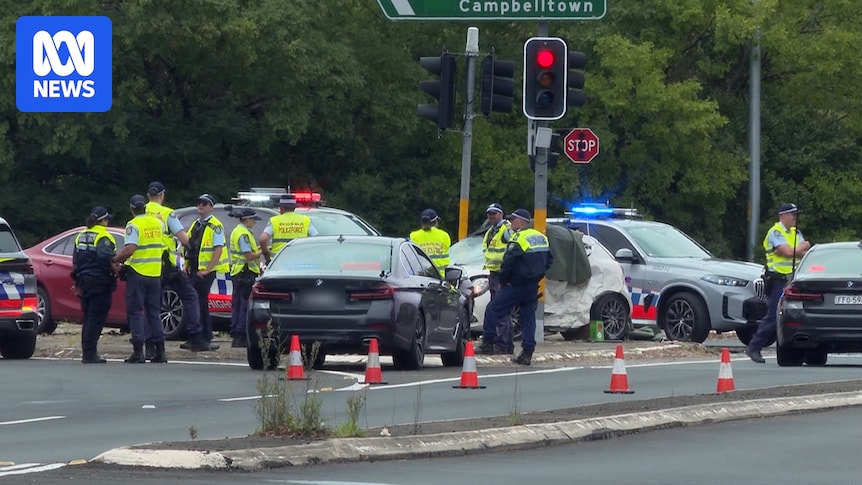 Man charged after two women die in crash following police pursuit in Sydney's south-west