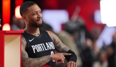 Lillard claims 3rd shootout title; Johnson wins dunk contest