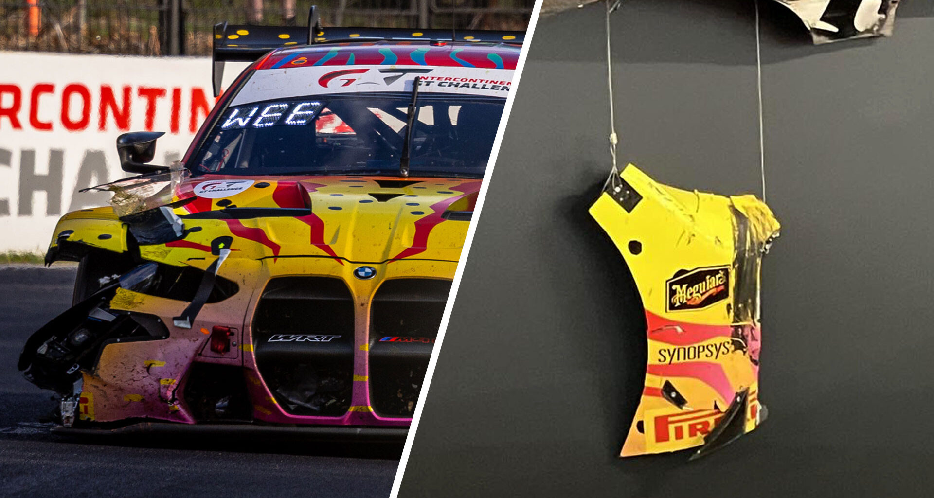 Bathurst 12 Hour Art Car part already a museum piece after kangaroo hit