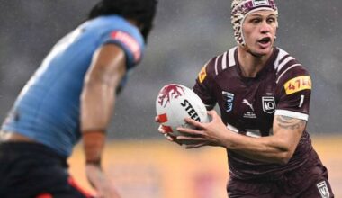 Maroons and Kangaroos star Kalyn Ponga is a step closer to also being able to play for New Zealand. Photo: Dan Himbrechts/AAP PHOTOS