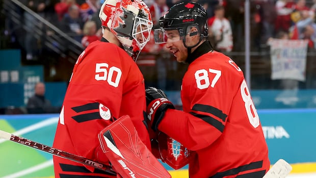 Crosby sets record, Wilson drops the gloves as Canada thumps France at Olympics
