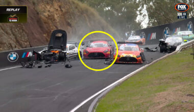 Bathurst 12 Hour winner Maro Engel recounts terrifying near miss