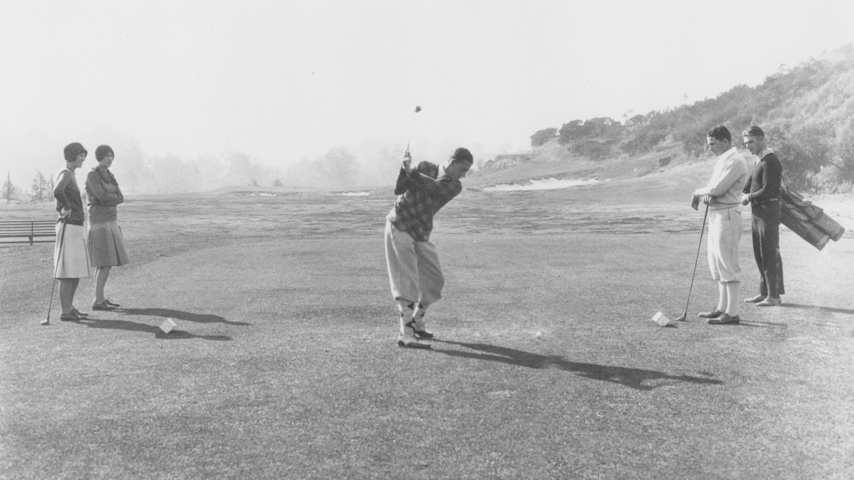 A glimpse into the past at the fourth tee at The Riviera Country Club. (Courtesy The Riviera Country Club)