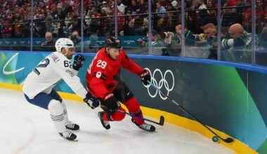 MacKinnon, Bennett sit out Canada's practice at Olympics for maintenance