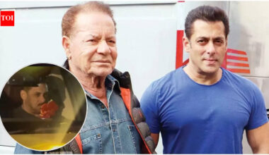Salman Khan looks visibly DISTURBED as he leaves the hospital after visiting his father Salim Khan |