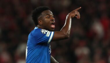 Real Madrid's Vinicius Junior. Pic: AP