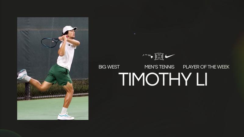 LI Tabbed Men's Tennis' Big West Player of the Week