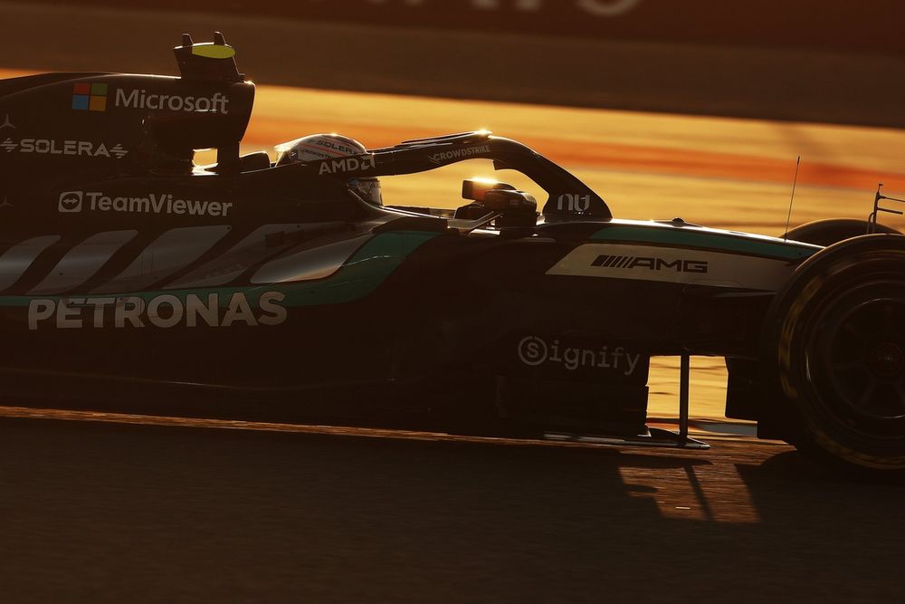 Antonelli set the fastest lap of the test so far with his Thursday evening run