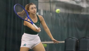 Campbell Ricci practices at Wichita State on Saturday, February 14, 2026.
