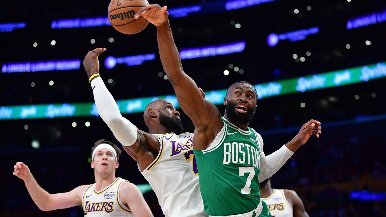 Lakers' LeBron James endorses Celtics' Jaylen Brown for MVP
