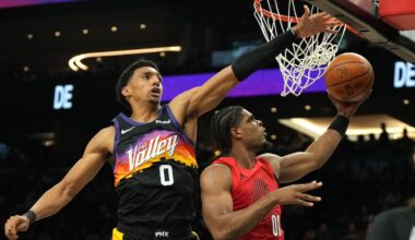 Clingan scores 23 points to lead Trail Blazers past short-handed Suns 92-77