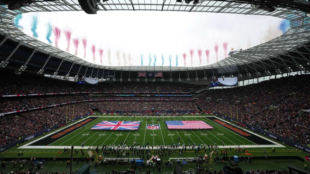 Jaguars, Commanders host teams for NFL's 3 London games