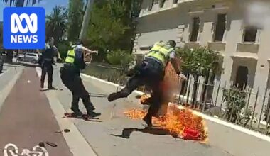 WA man who tried to set police officer on fire sentenced to four years in prison