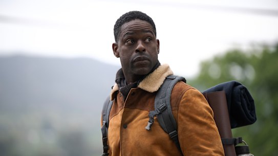 Sterling K Brown as agent Xavier Collins, who leaves the bunker in search of his wife in season 2 of Paradise.