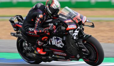 Marco Bezzecchi beats Marc Marquez to pole despite late crash