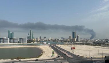 Departure flights for military families in Bahrain paused following attacks on US naval base