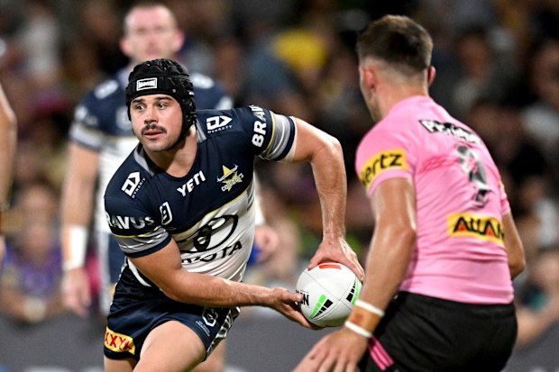 Reed Mahoney in action for the Cowboys.