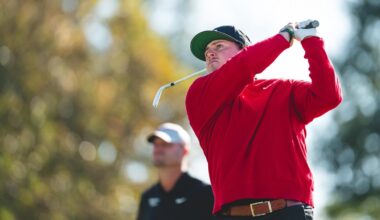Jase Summy tees off in a golf tournament
