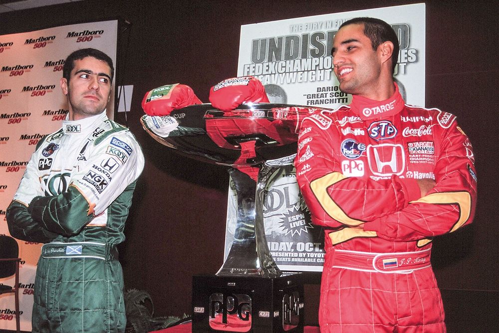 Franchitti was unable to hold on to his championship lead over Montoya in the closing rounds