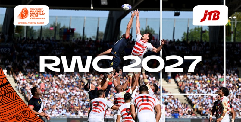JTB acquires an exclusive right to sell tours with ‘Rugby World Cup 2027’ tickets as only an official agent in Japan