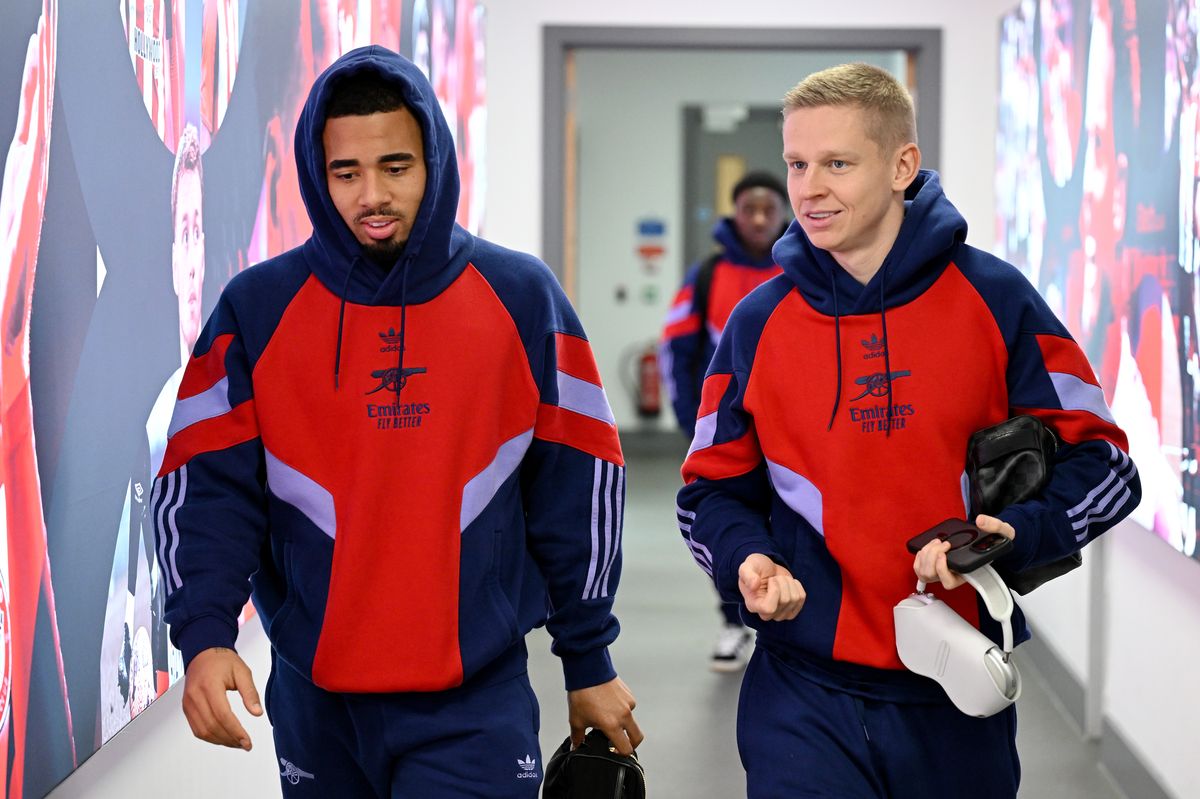 Gabriel Jesus and Oleksandr Zinchenko