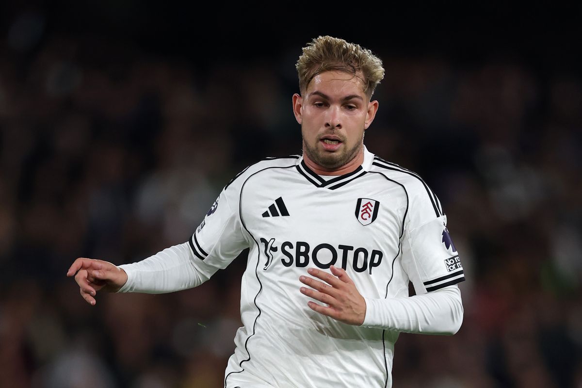 Emile Smith Rowe of Fulham during the Premier League match between Fulham and Arsenal