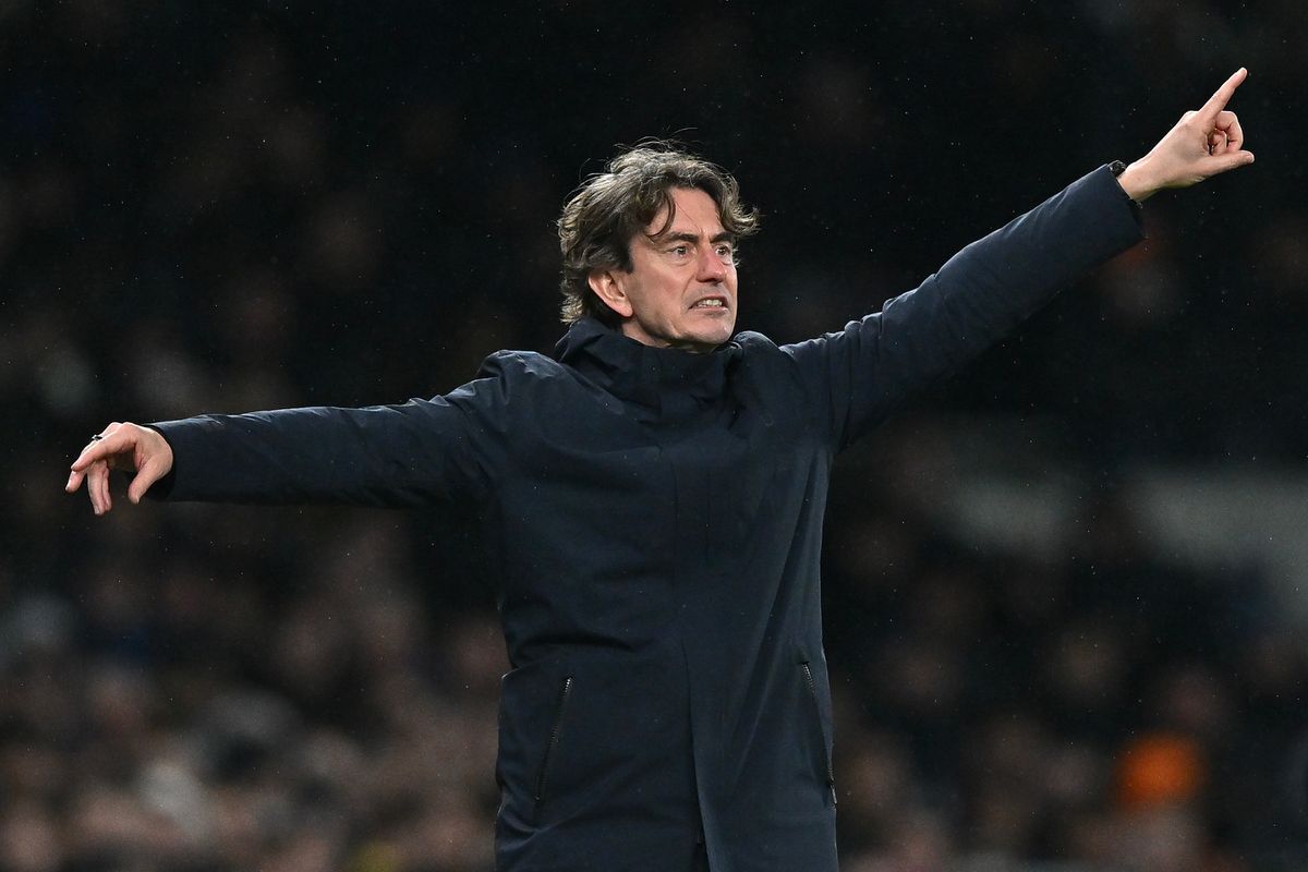 Thomas Frak during a Tottenham Hotspur game