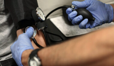 Drug Recognition Expert Instructor checks inmate for drug use at the Maricopa County Fourth Avenue Jail in Phoenix
