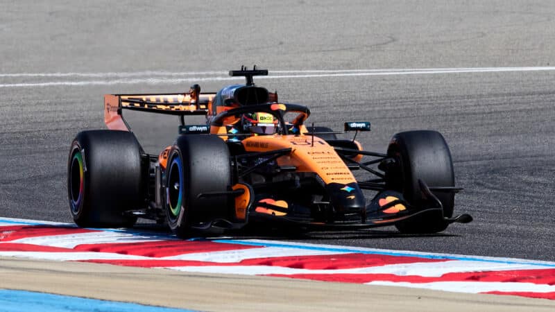 Oscar Piastri (McLaren-Mercedes) during the 2026 pre-season test in Bahrain. Photo: Grand Prix Photo
