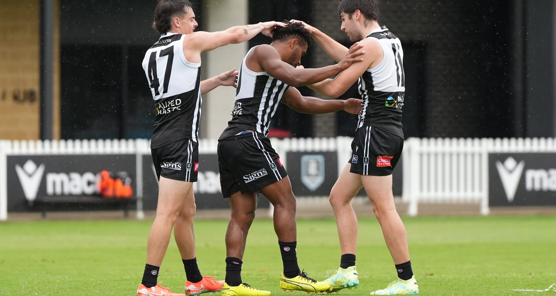 Port Adelaide strikes Sturt in wet trial match