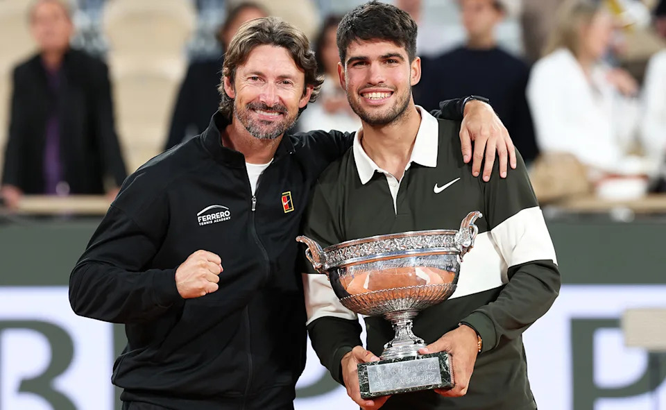 Carlos Alcaraz and Juan Carlos Ferrero.