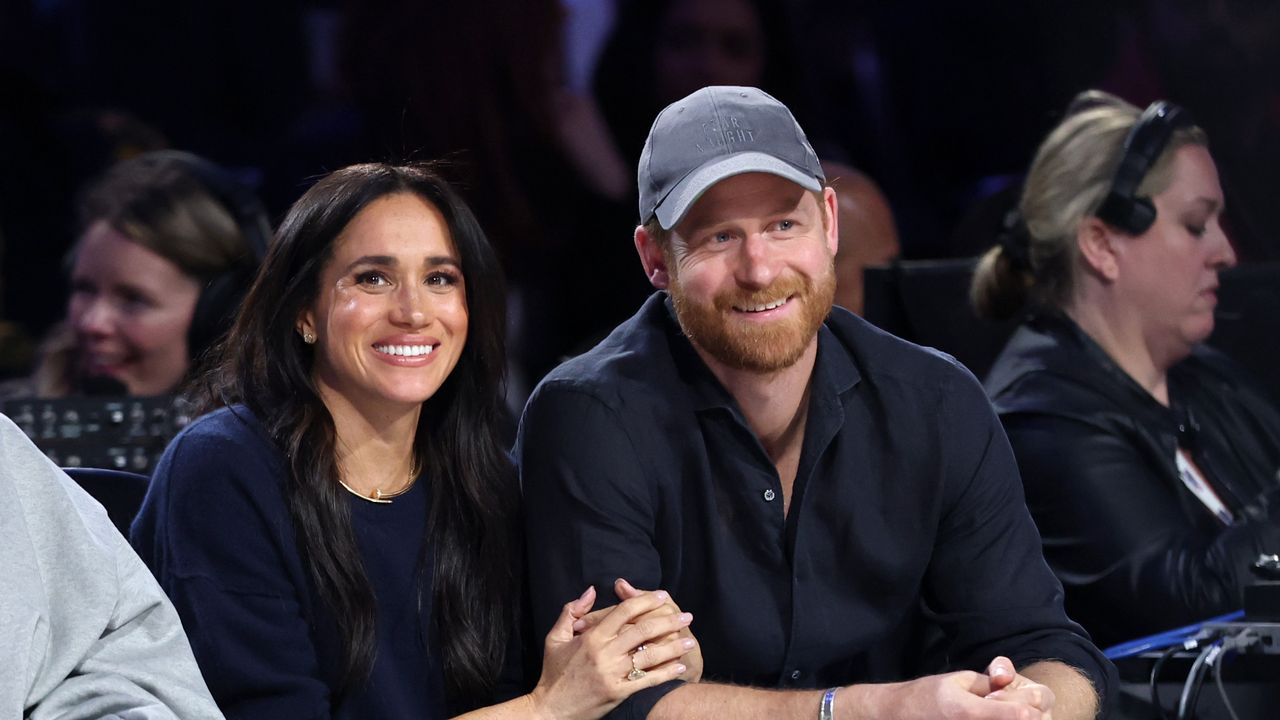 Meghan Markle and Prince Harry Coordinate Courtside at the NBA All-Star Game
